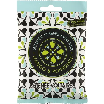 Snacks Ginger Chews Mini Mix Mango &amp; Pepparmynta 48g Renée Voltaire.