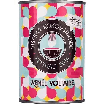 Kokosgrädde Vispbar 30% 400ml Renée Voltaire.