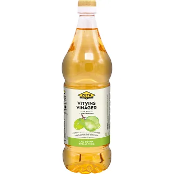 Vitvinsvinäger 1L Zeta.