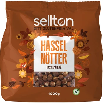 Hasselnötter 1kg Sellton.
