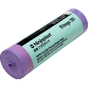 Avfallspåse med dragsnöre 35L 15st Ninjaplast.