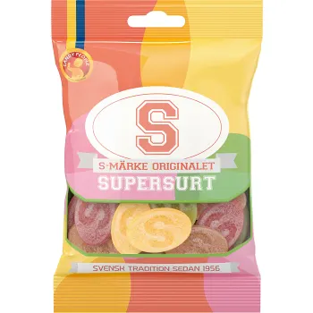 S-märke orginalet Supersurt 80g Candypeople.