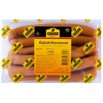 Gatukökswiener 400g SP Chark.