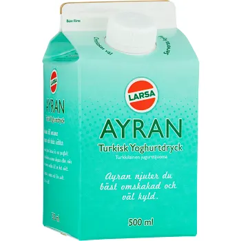 Yoghurtdryck Ayran Turkisk 500ml Larsa Foods.