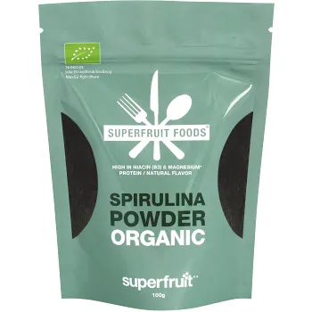 Spirulinapulver Eko 100g Superfruit Scandinavia.