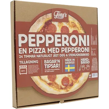 Pepperonipizza 500g Tony´s pizza.