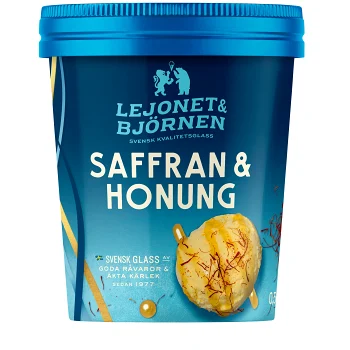 Glass Saffran &amp; honung 500ml Lejonet &amp; Björnen.