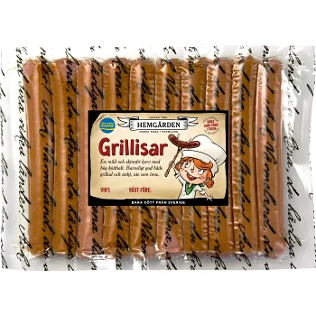 Grillkorv Grillisar 700g Hemgården.