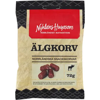 Älgkorv 72g Nyhléns Hugosons.