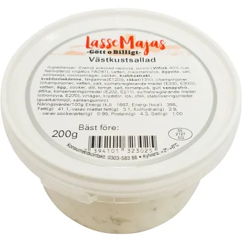 Västkustsallad 200g Lasse Majas.