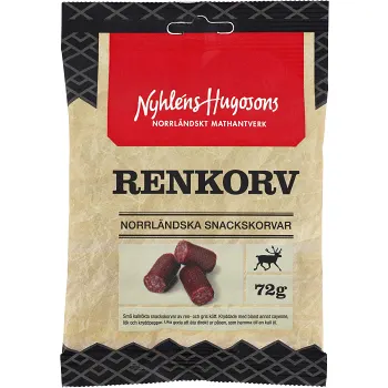 Ölkorv Ren 72g Nyhléns Hugosons.