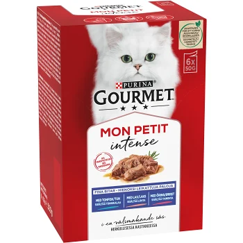 Kattmat Mon petit Fisk 6-p 300g Gourmet.