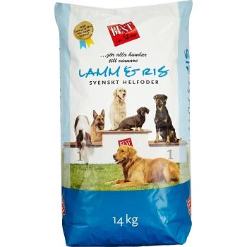 Hundmat Lamm &amp; ris 14kg Best in Show.