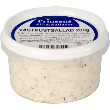 Västkustsallad 200g Prinsens Sill &amp; Sallader.