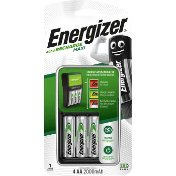 Batteriladdare ECO Maxi inkl. 4AA b Energizer.