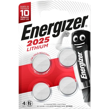 Knappcellsbatteri 2025 4-p Energizer.