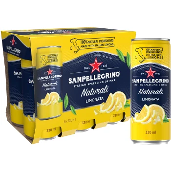 Sparkling drink Limonata 33cl 6-p San Pellegrino.