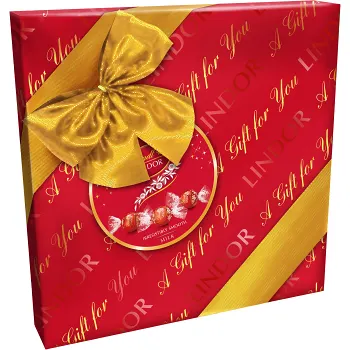 Chokladask LINDOR Mjölk Praliner 287g Lindt.