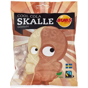 Cool cola skalle Gelatinfri vegansk 190g Bubs Godis.