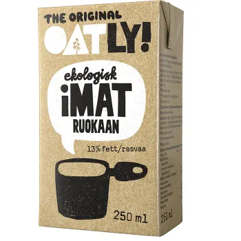 Havregrädde iMat 13% 250ml KRAV Oatly.