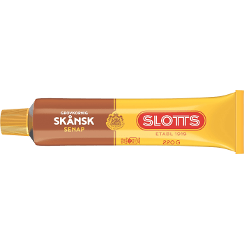 Senap Skånsk Grovkornig 220g Slotts.