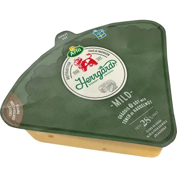Herrgård® ost mild 28% ca 1,6kg Arla Ko®.