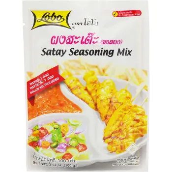Krydd- &amp; Såsmix Satay Seasoning 100g Lobo.