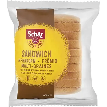 Sandwich Frömix Chia Glutenfri 400g Schär.