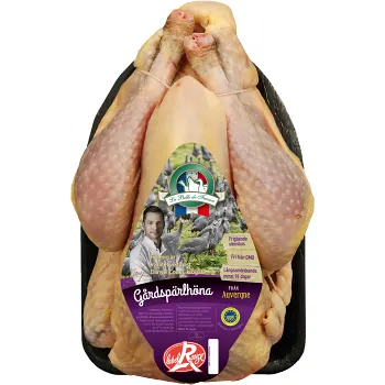 Gårdspärlhöna hel ca 1,3kg La belle de France.