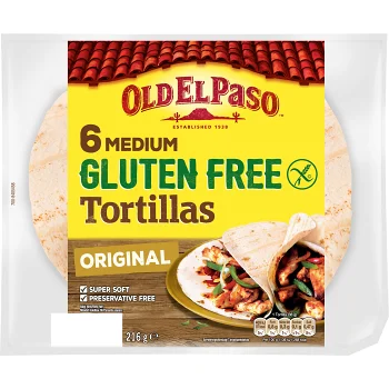 Tacobröd Tortilla Glutenfri 6-p Old el Paso.