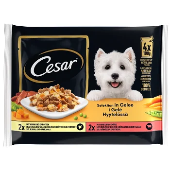 Hundmat Bit i Gel KyMoOxGr 400g Cesar.