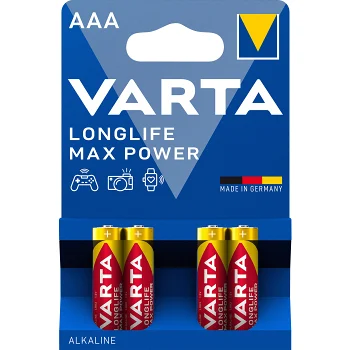 Batteri Longlife Max Power AAA 4-p.