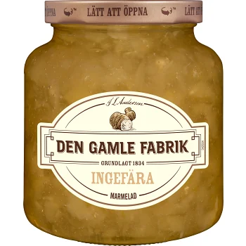 Marmelad Ingefära 380g Den Gamle Fabrik.