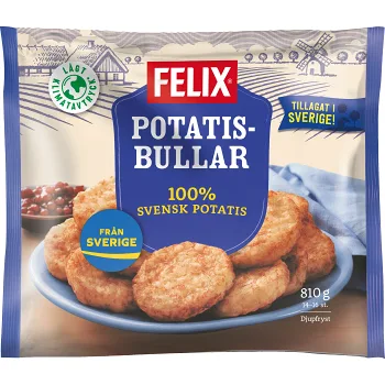 Potatisbullar Fryst 810g Felix.