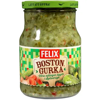 Bostongurka Orginal 720g Felix.