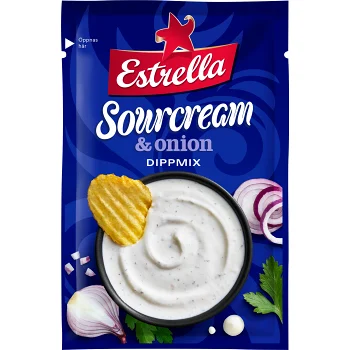 Dipmix Sourcream &amp; Onion 24g Estrella.