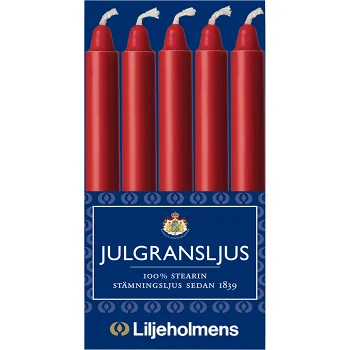 Julgransljus Röd 20-p Liljeholmens.