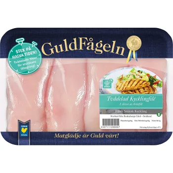 Kycklingfilé tvådelad ca 700g Guldfågeln.