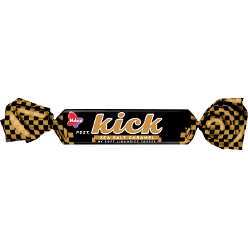 Godis Sea salt &amp; caramel 19g Kick.