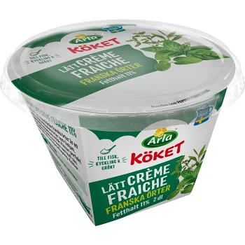 Lätt Crème fraiche Franska Örter 11% 2dl Arla Köket®.