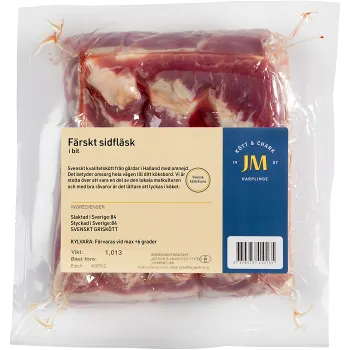 Färsk Sidfläsk ca 1kg JM:s Kött och Chark.