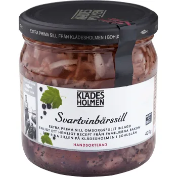 Svartvinbärssill 420g Klädesholmen.