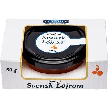 Svensk Löjrom 50g Lysekils.