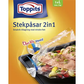 Stekpåsar 5kg 5-p Toppits.