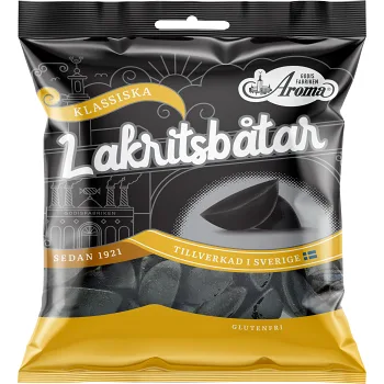 Lakritsbåtar 80g Aroma.