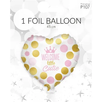 Folieb welcome pink 45cm Happy Party.