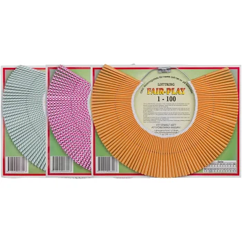 Lottring Fair-play Blandade färger 1-100 Sandö.