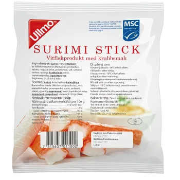 Surimi Sticks 100g MSC Ullmo.