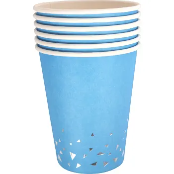 Mugg blå folie 6p Pictura.