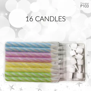 Partyljus 16p stora Happy Party.